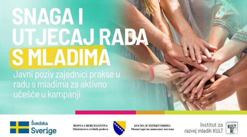 Vrijeme je da se snaga rada s mladima prepozna: Otvoren javni poziv za uključivanje!