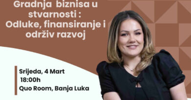 Business Meetup - Gradnja biznisa u stvarnosti : Odluke, finansiranje i održiv razvoj