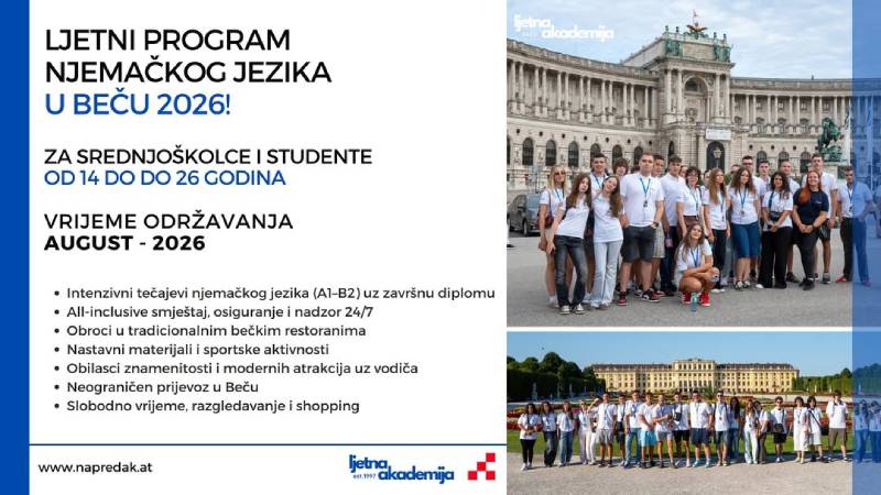 Ljetni program njemačkog jezika u Beču 2026