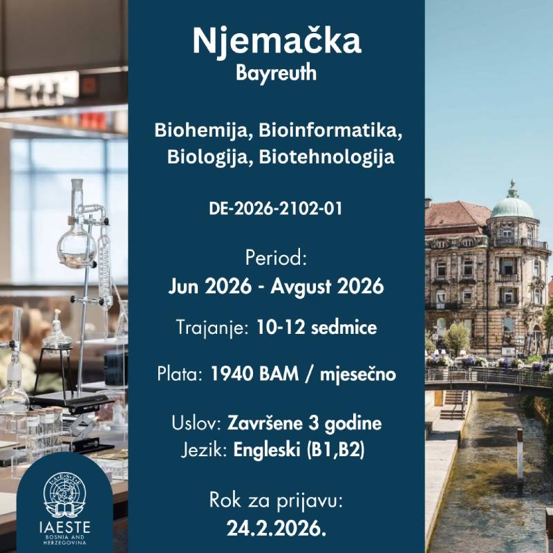 Nova IAESTE praksa u Njemačkoj