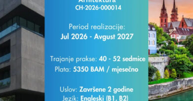 Nova IAESTE praksa u Švajcarskoj