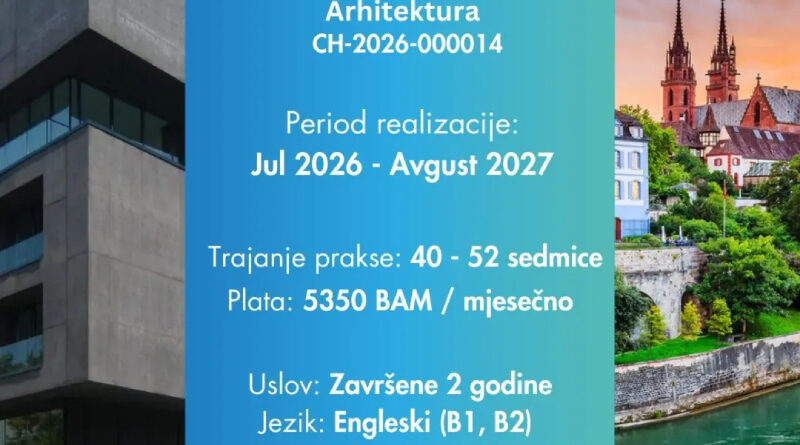 Nova IAESTE praksa u Švajcarskoj