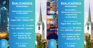 Nove IAESTE prakse u Švajcarskoj