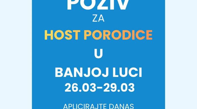 Otvorene prijave za HOST (domaćinske) porodice