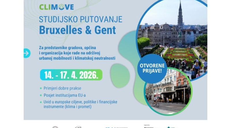 Otvorene prijave za studijsko putovanje u Brisel i Gent