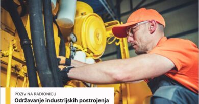 Poziv na radionicu: Održavanje industrijskih postrojenja i opreme