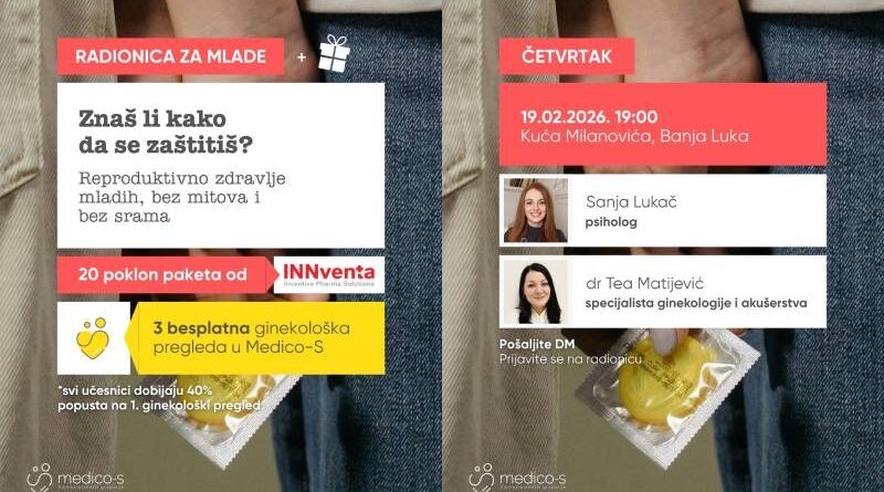 Radionica za mlade: Reproduktivno zdravlje mladih, bez mitova i bez srama