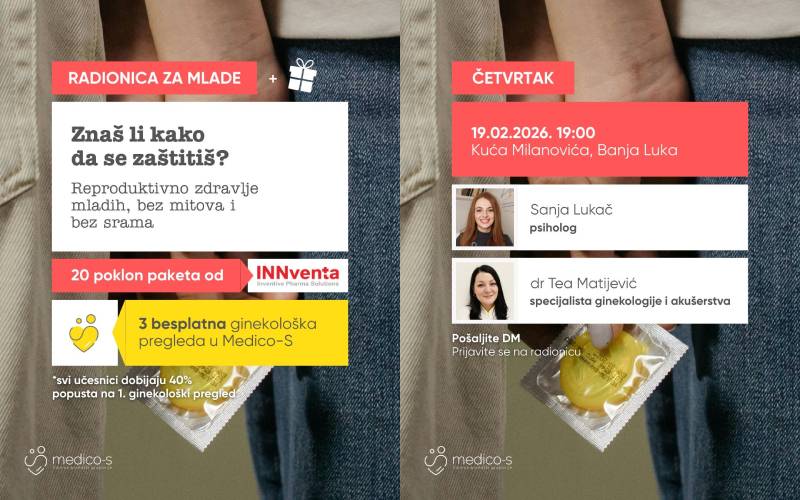 Radionica za mlade: Reproduktivno zdravlje mladih, bez mitova i bez srama