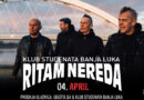 Ritam Nereda stiže u Banjaluku – koncert 4. aprila u Klubu studenata