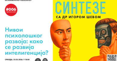 Sinteze sa dr Igorom Ševom: Nivoi psihološkog razvoja: kako se razvija inteligencija?