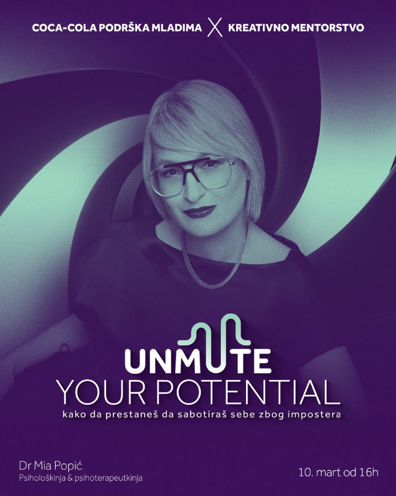 Online edukacija - Unmute your potential: Kako da prestaneš da sabotiraš sebe zbog impostera