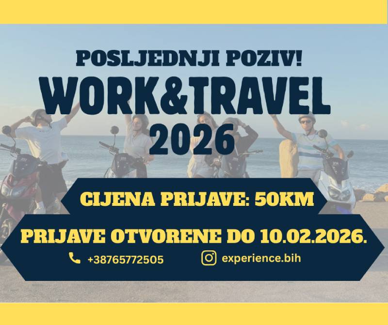Posljedni poziv za Work & Travel USA 2026