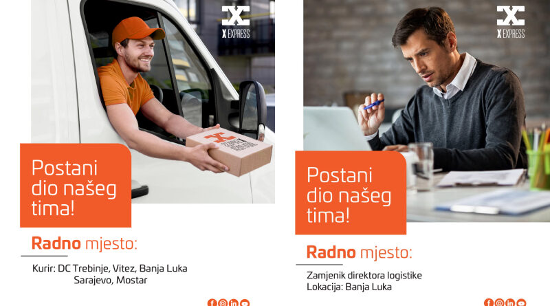X express zapošljava na više pozicija
