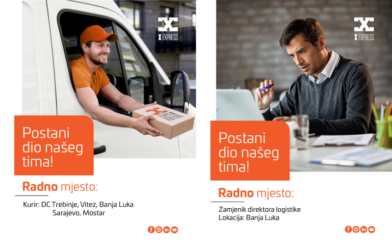 X express zapošljava na više pozicija