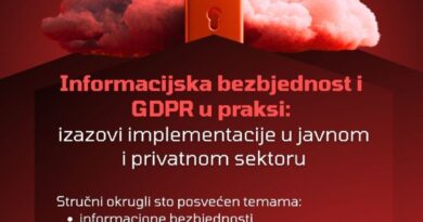 Okrugli sto: Informacijska bezbjednost i GDPR u praksi