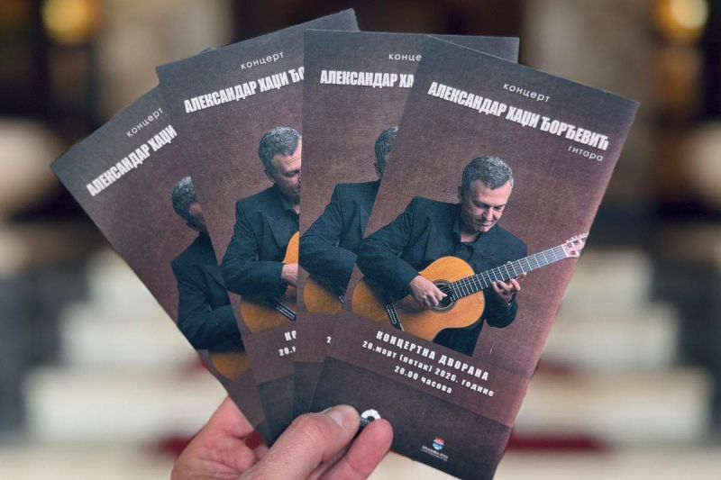 Istaknuti gitarista Aleksandar Hadži – Đorđević nastupa u Banskom dvoru 20. marta