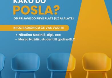 Radionica: KAKO DO POSLA? Od PRIJAVE do prve PLATE (uz AI alate)