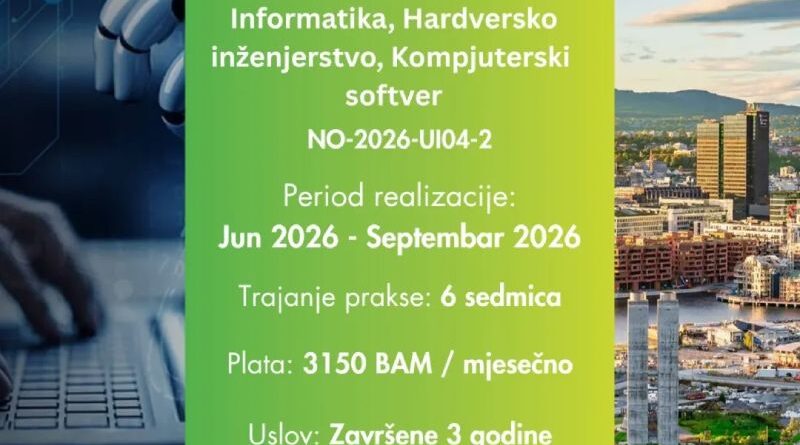 Nova IAESTE praksa u Norveškoj