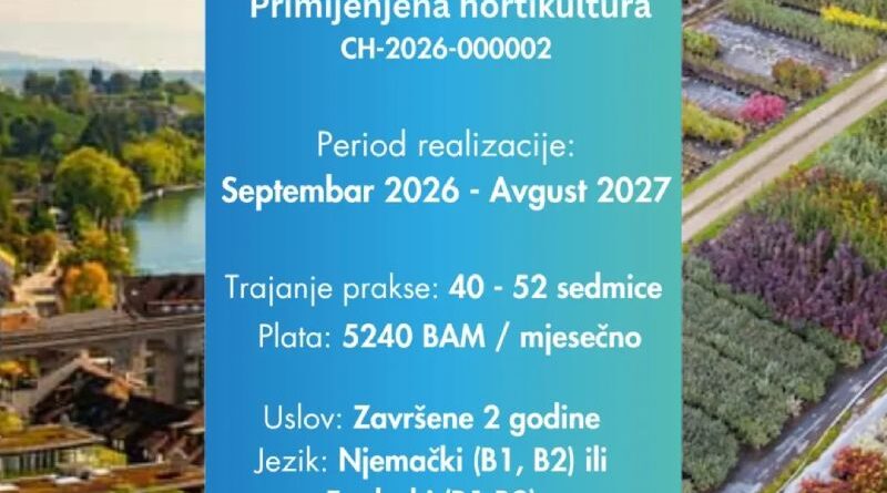 Nova IAESTE praksa u Švajcarskoj