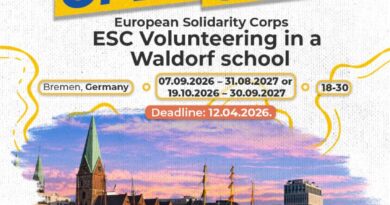 Open call for participants for “ESC Volunteering in a Waldorf school” ESC in Bremen, Germany