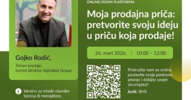 Poziv na webinar za mlade u biznisu: Moja prodajna priča