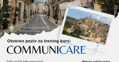 Poziv za učešće na trening kursu: "CommuniCare: Communication is Power"