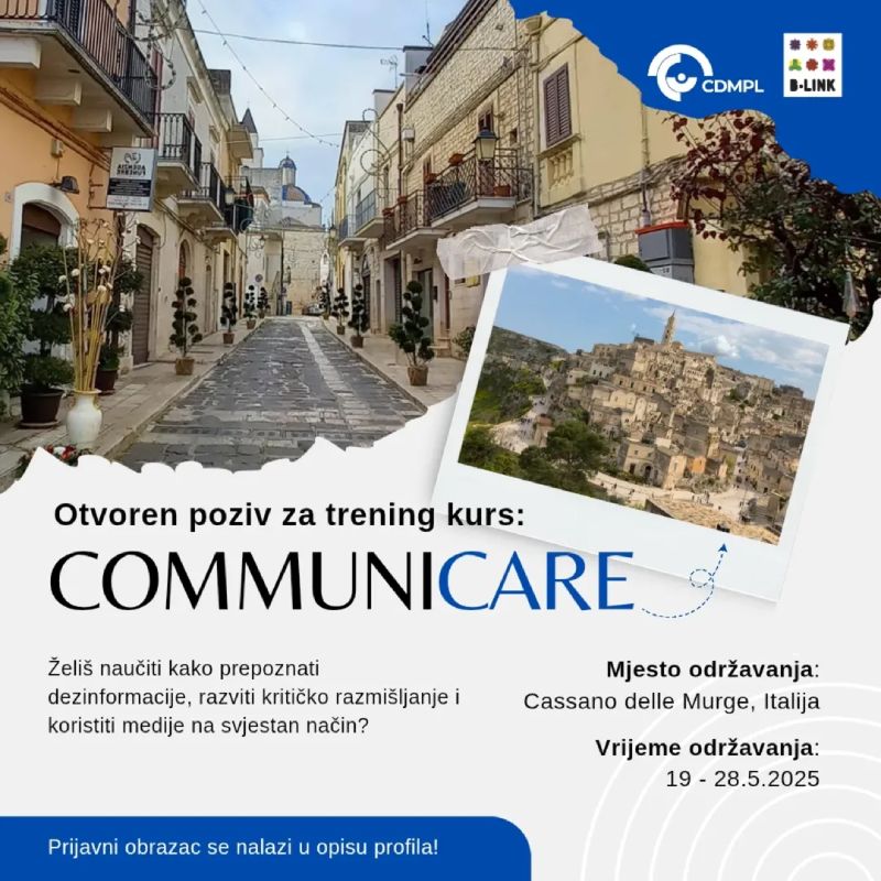 Poziv za učešće na trening kursu: "CommuniCare: Communication is Power"