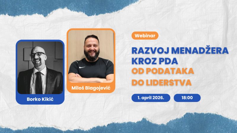 Webinar - Razvoj menadžera kroz PDA: Od podataka do liderstva