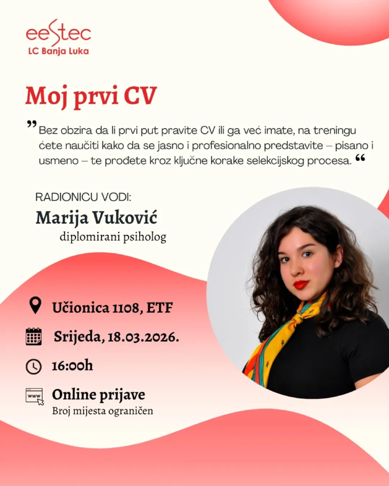 Trening "Moj prvi CV"