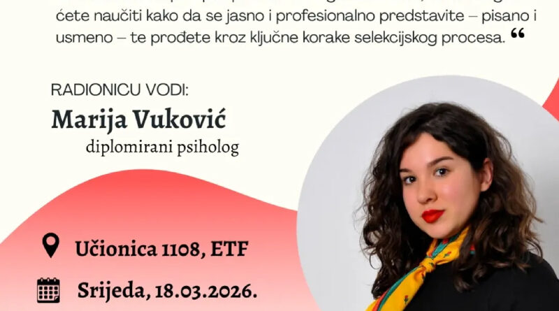 Trening "Moj prvi CV"