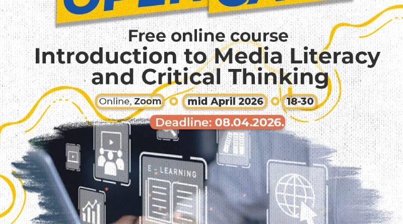 Introduction to Media Literacy free online course – Call for participants
