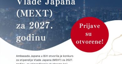 Konkurs za MEXT stipendije za 2027. godinu