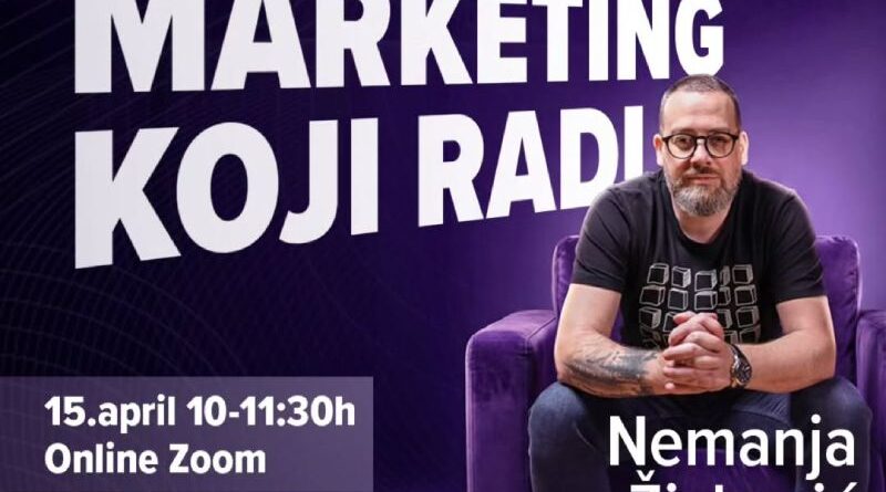 Besplatan Master Class: Marketing koji radi