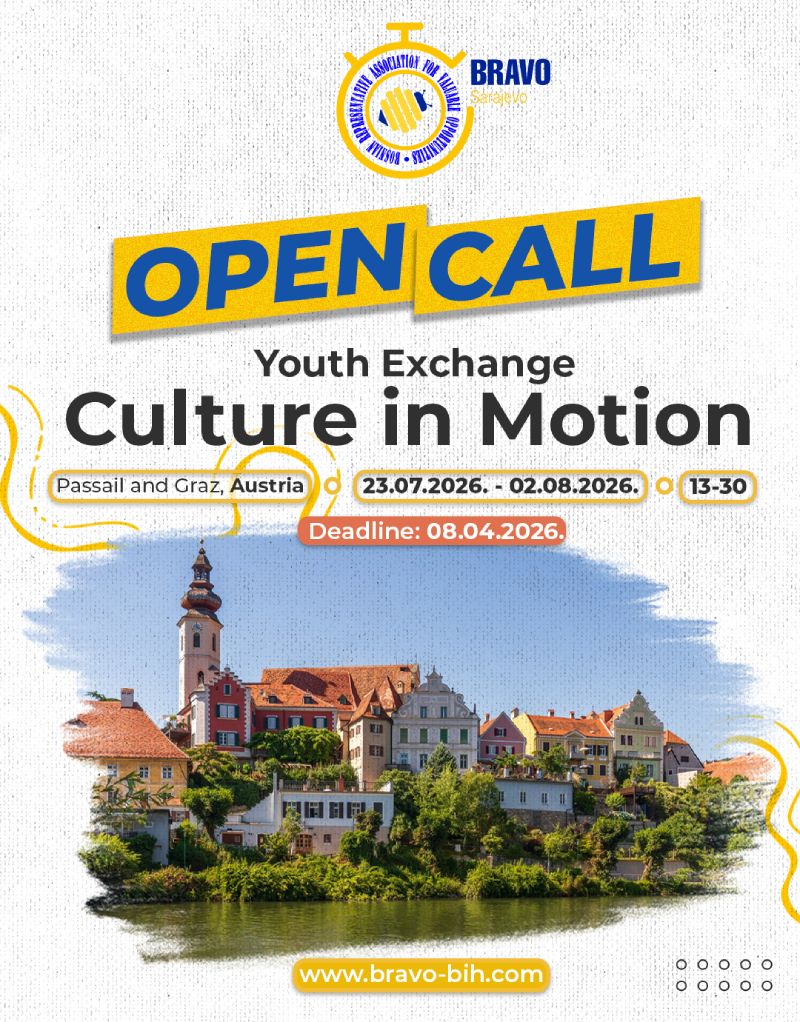[OPEN CALL] Culture in Motion – Youth Exchange