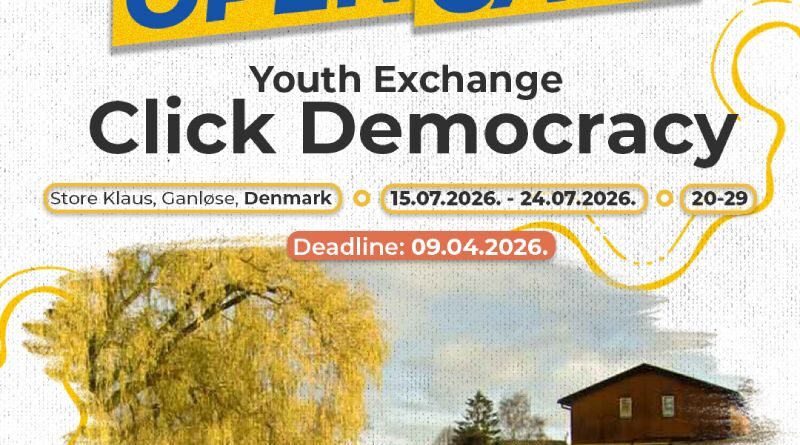 [Open Call] for Youth Exchange Click Democracy