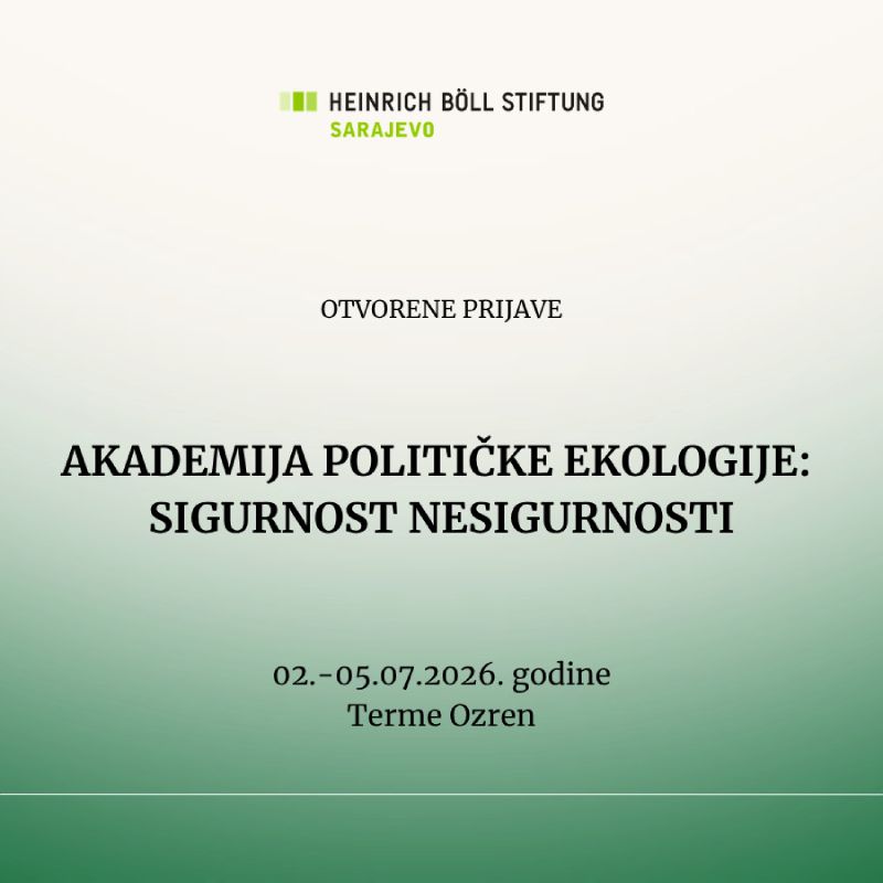 Akademija političke ekologije: Sigurnost nesigurnosti