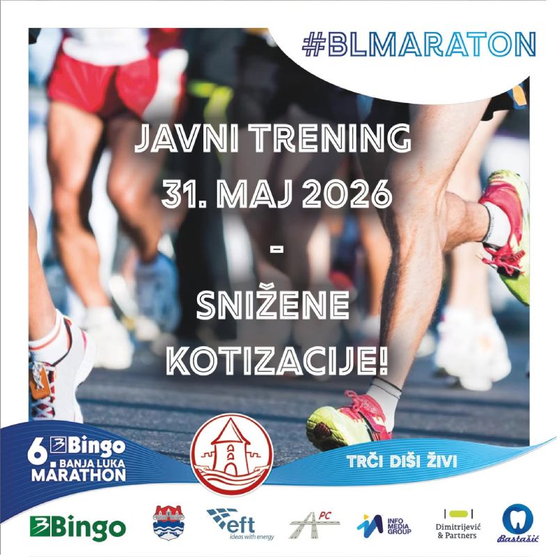 Banja Luka Maraton - Javni trening