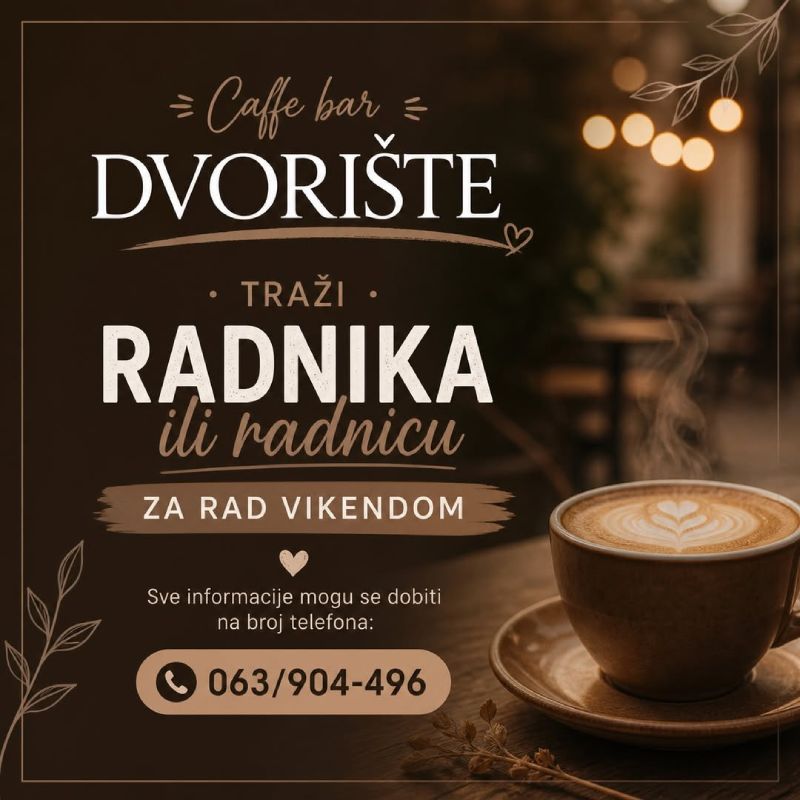 Dvorište zapošljava
