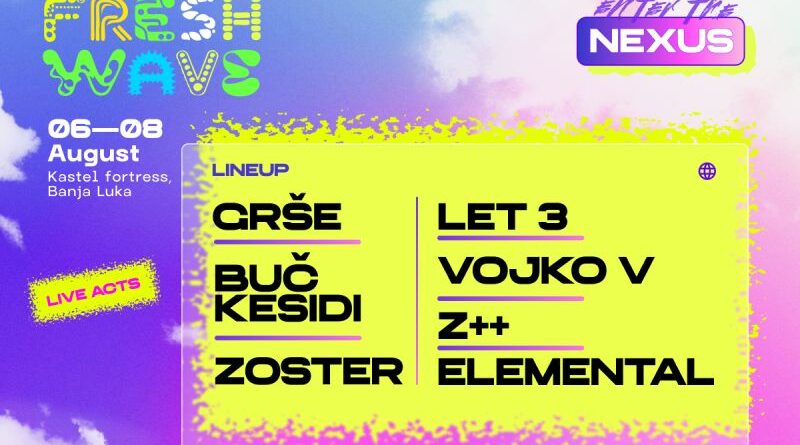 Freshwave Festival objavio live lineup