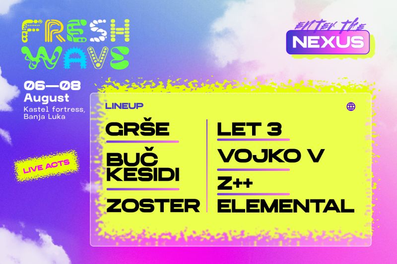 Freshwave Festival objavio live lineup