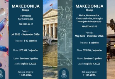 IAESTE prilika: Dvije vrhunske prakse u Skoplju