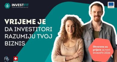 InvestFit 2026: Nova prilika za startupe i buduće preduzetnice