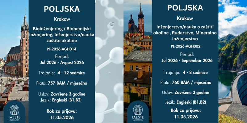 Nove IAESTE prakse u Poljskoj