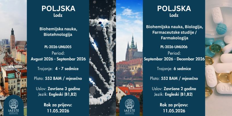 Nove IAESTE prakse u Poljskoj