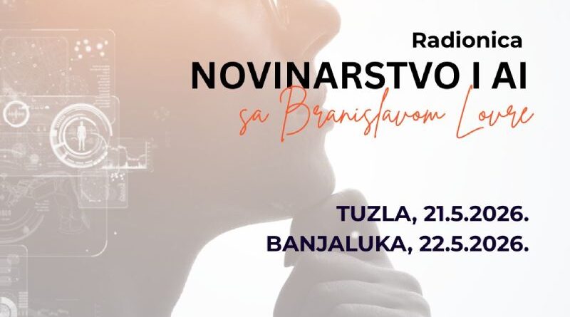 Radionica o upotrebi AI u novinarstvu sa Branislavom Lovre