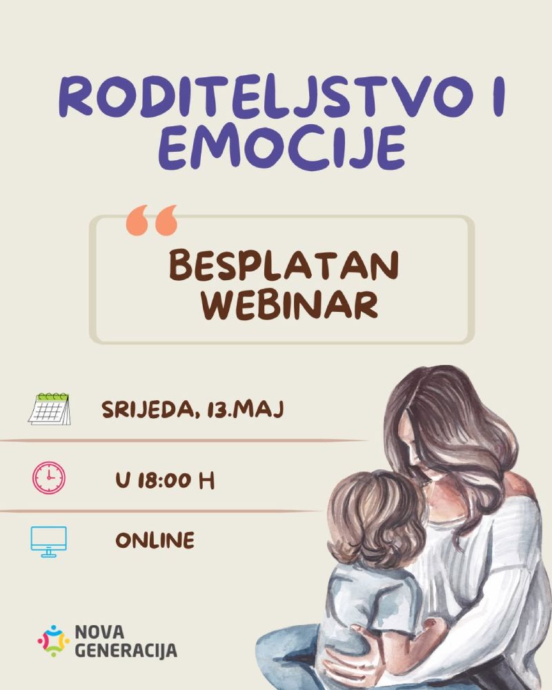 Besplatni webinar: RODITELJSTVO I EMOCIJE