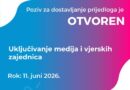 Grant: Uključivanje medija i vjerskih zajednica