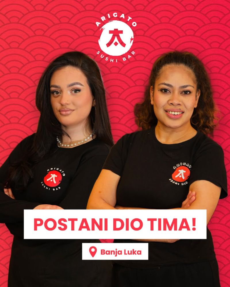 Arigato zapošljava