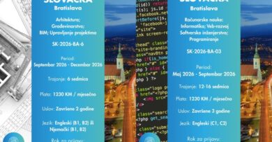 IAESTE prilika: Dvije sjajne prakse u Bratislavi