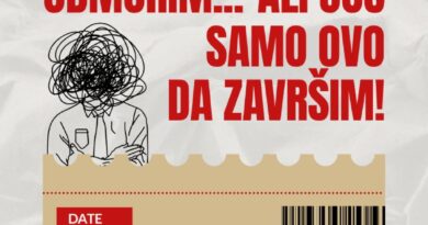 Događaj "Između želje da uspijemo i potrebe da odmorimo"